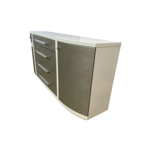 Luxe Decor Classic Clear to Me 4-Drawers White Ash Wood Dresser - Image 6