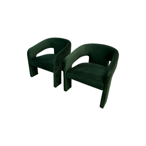 Safavieh Roseanna Modern Accent Chair Set - Forest Green - Image 2