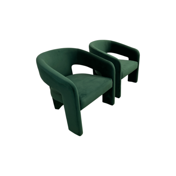 Safavieh Roseanna Modern Accent Chair Set - Forest Green - Image 3