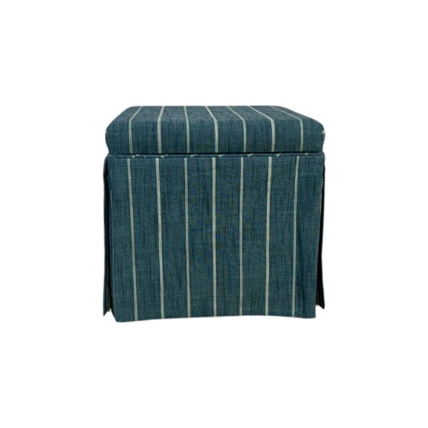 The Inside Skirted Storage Ottoman - Indigo Fritz - Image 3